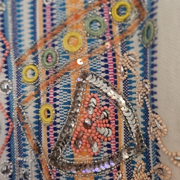 Embellished Multicolor Jacket - Picture 3 of 4